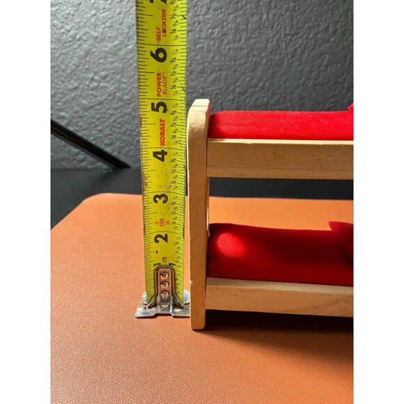 kidkraft Vintage-Style Dollhouse Miniature Furniture Set - Wood Bunk Bed, Table - Picture 3 of 3